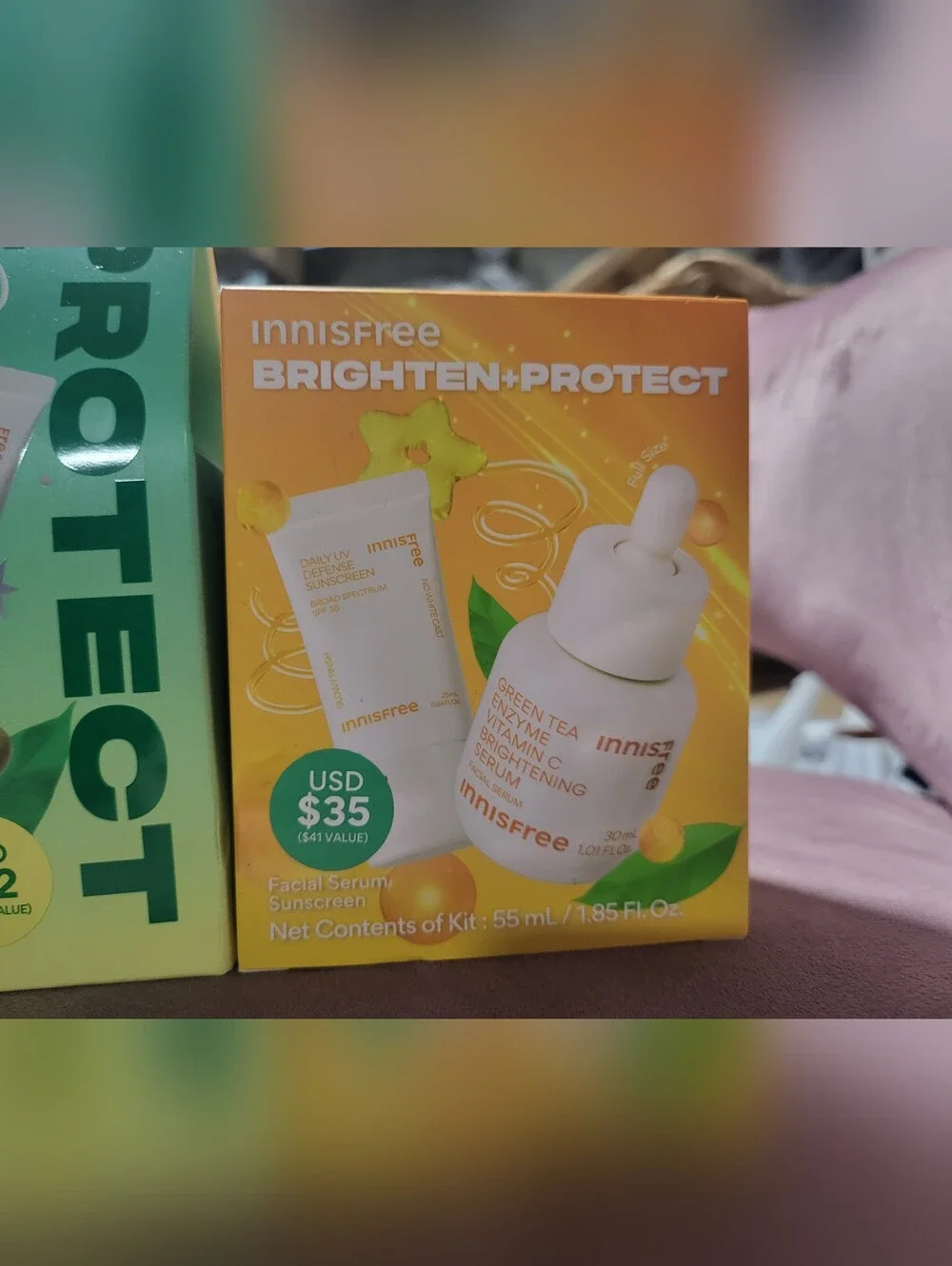 Brand New Set Of 2 innisfree Daily UV Defense Sunscreen SPF 50+ PA++++ Skincare